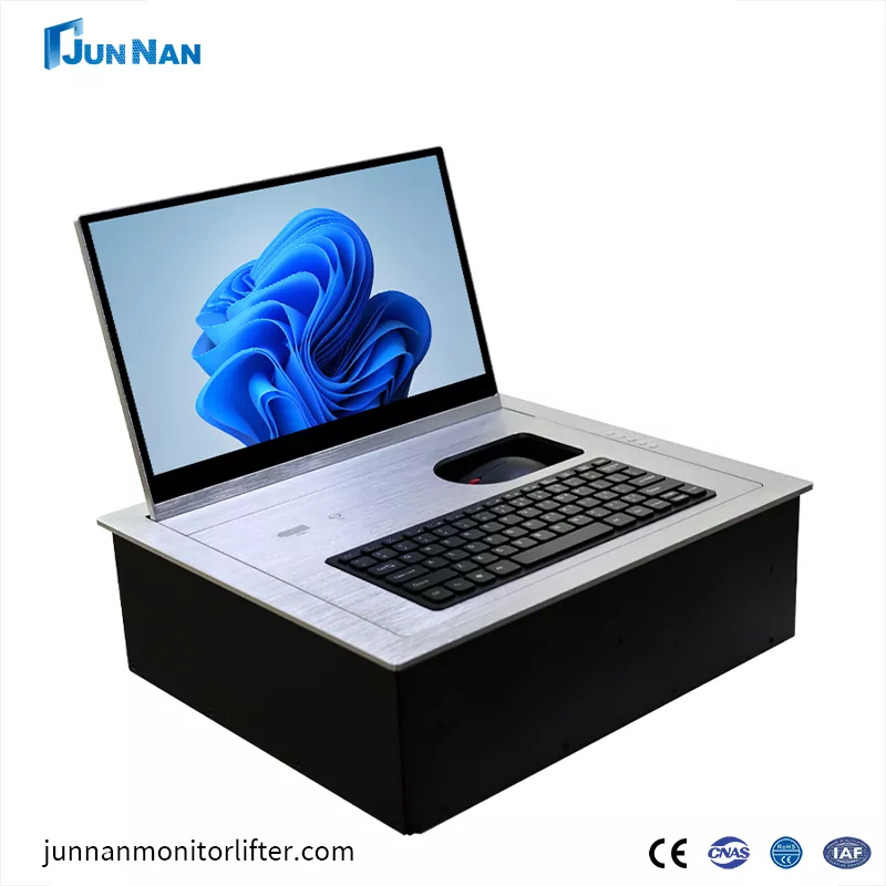 LCD మానిటర్ ఫ్లిప్-ఫ్లాప్ ఆధునిక కాన్ఫరెన్స్ టేబుల్‌ల కోసం ఎందుకు తెలివైన ఎంపిక?